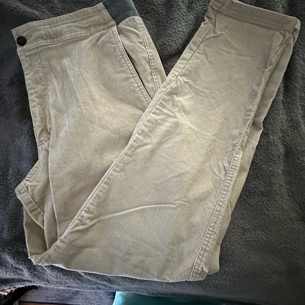 UpWest Men's Light Tan Drawstring Corduroy Pants